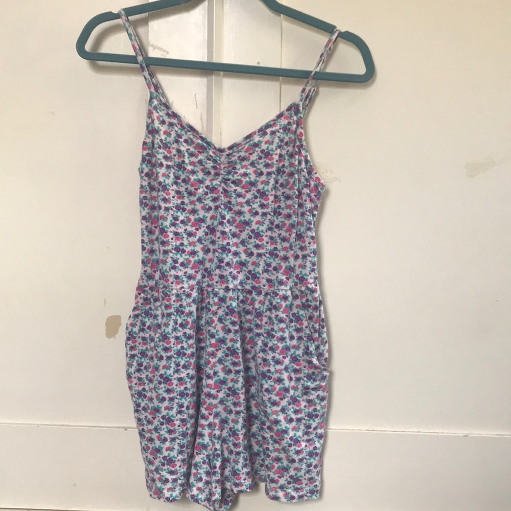 I Love H81 Floral Romper